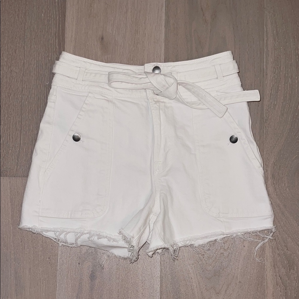 Frame Denim High Rise Button-Fly Jean Shorts